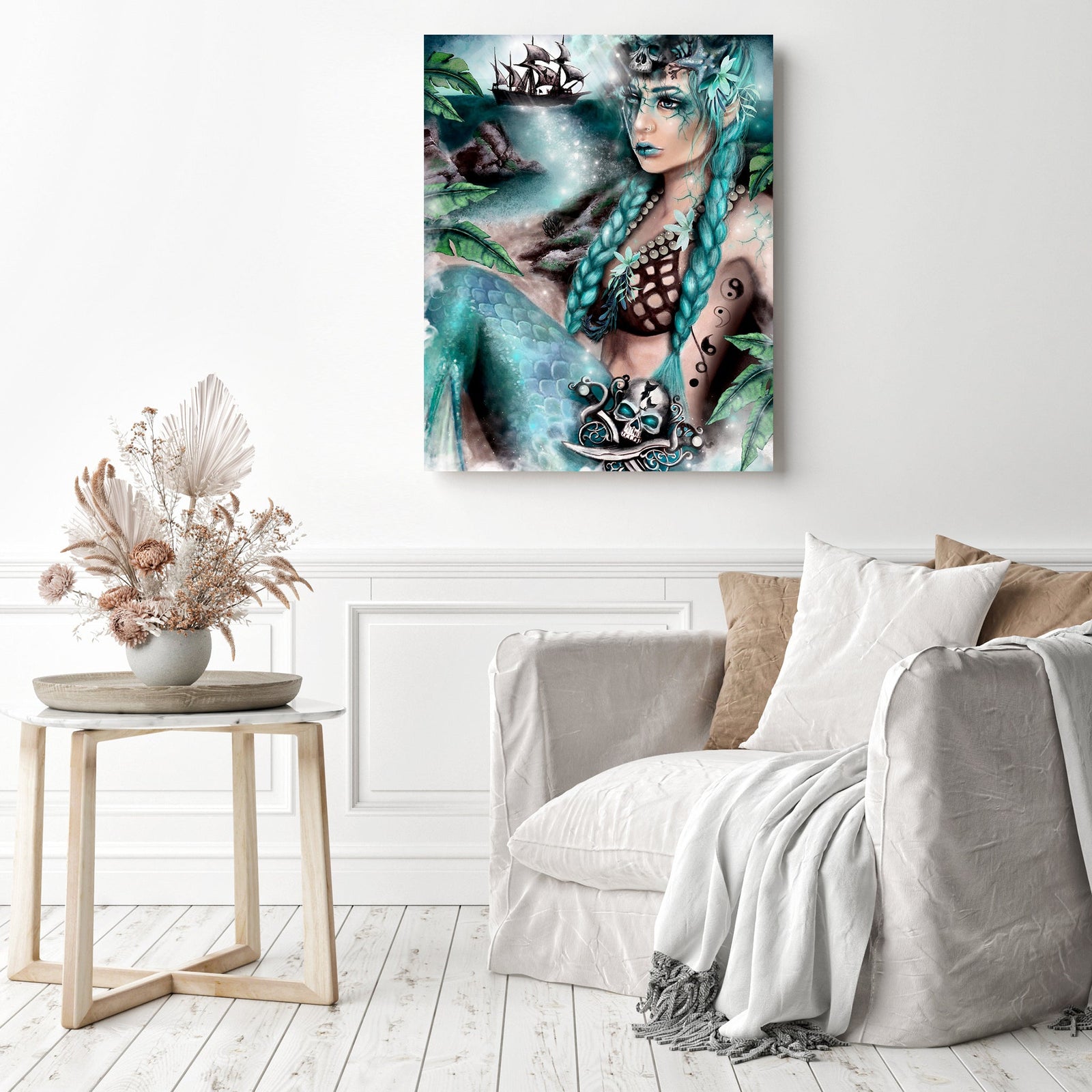 Nightshade | Diamond Painting Displayed as Home Decor