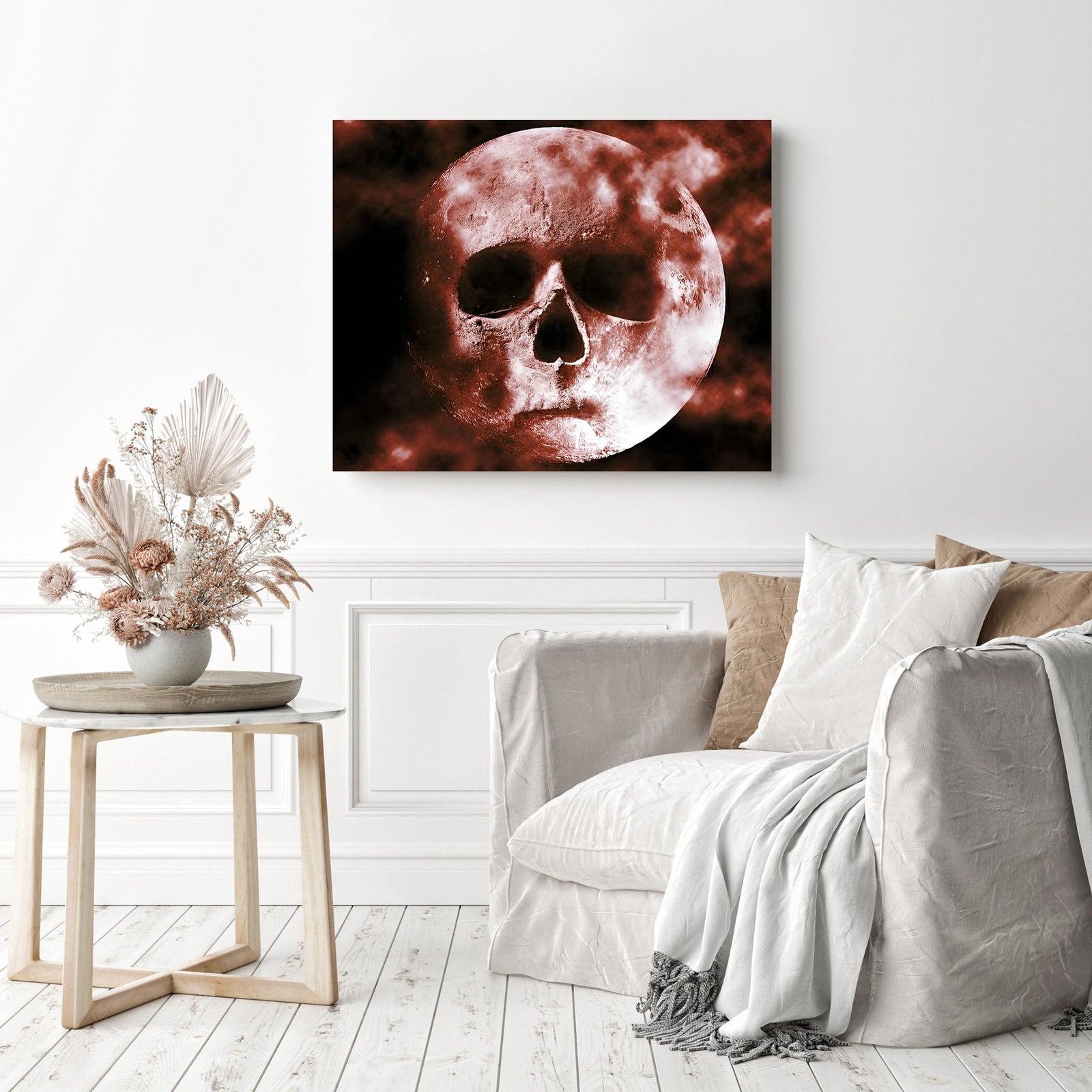 Man in the Moon | Diamond Painting Displayed as Home Decor