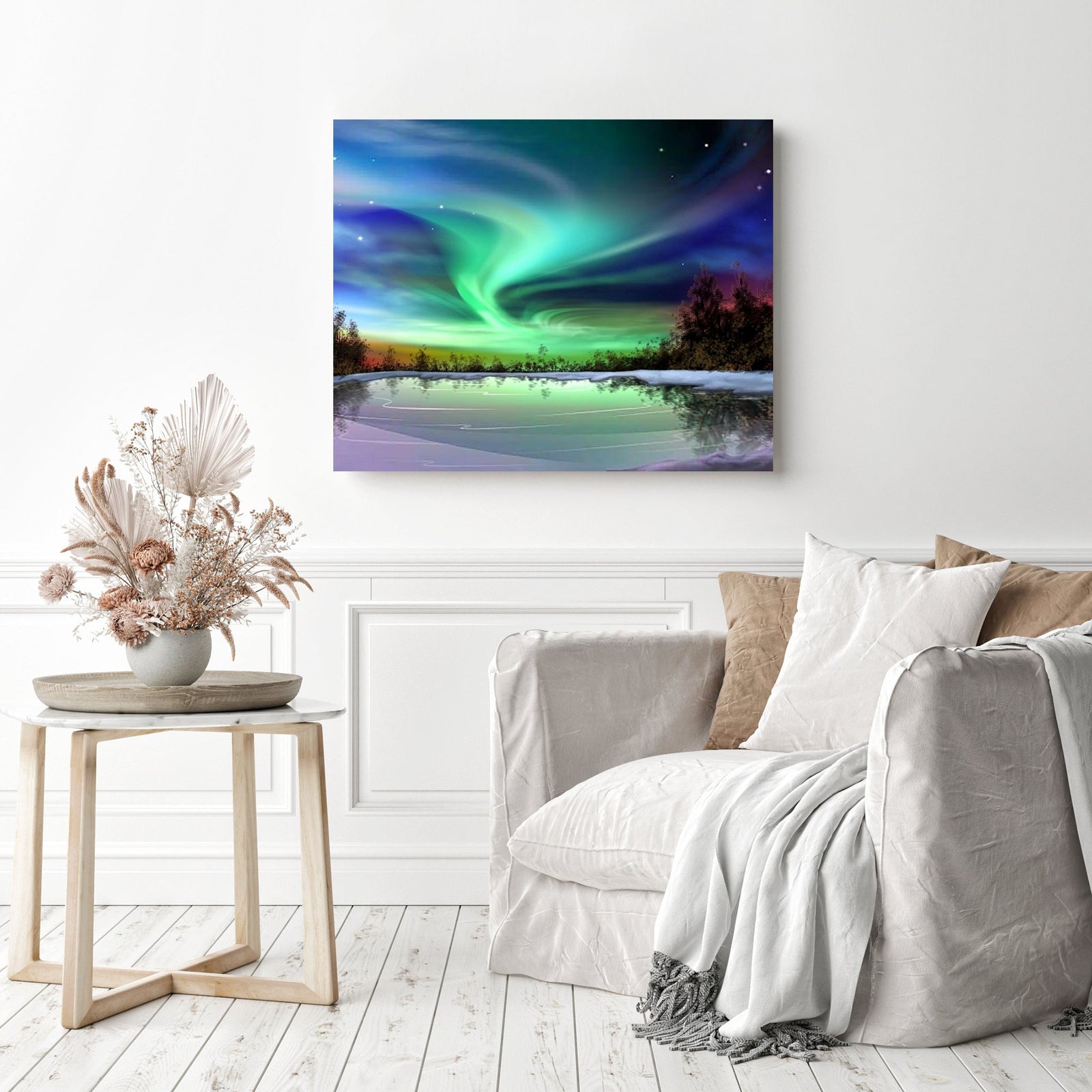 A Magical Night | Diamond Painting Displayed as Home Decor