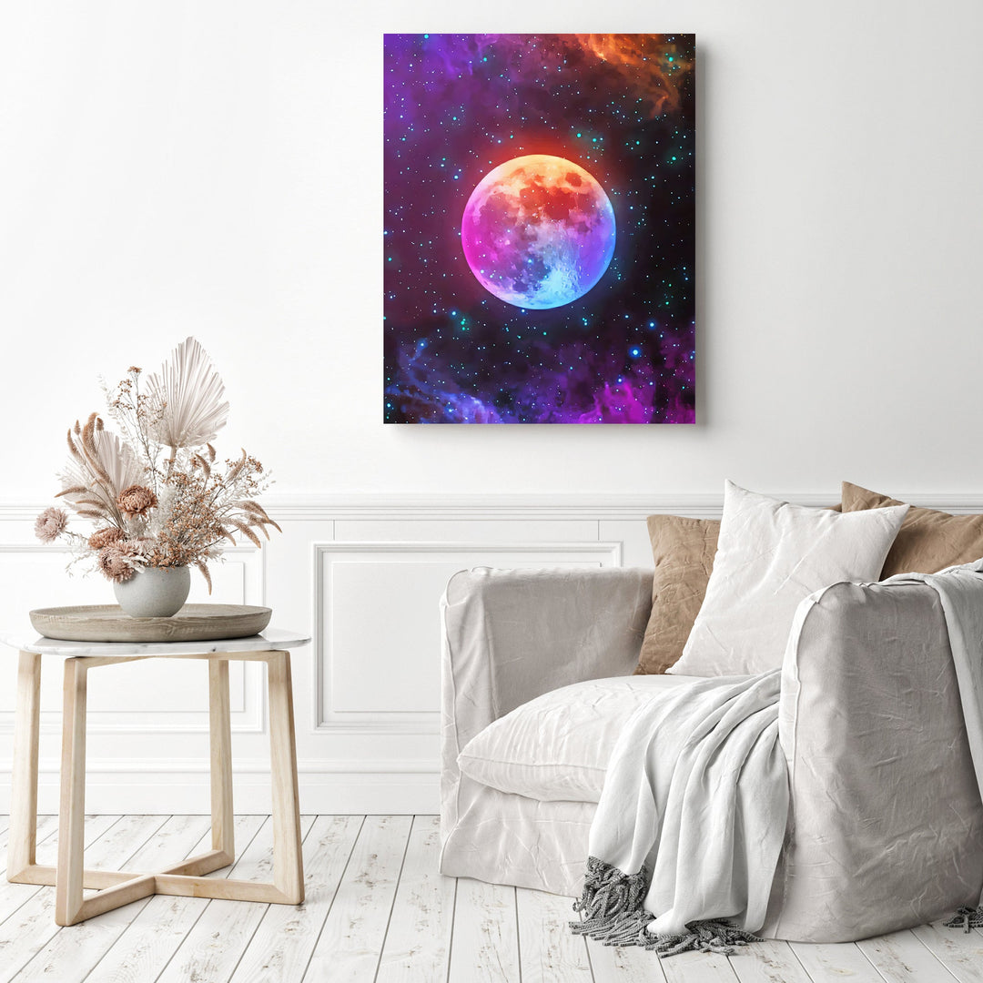 Galaxy Moon | Diamond Painting