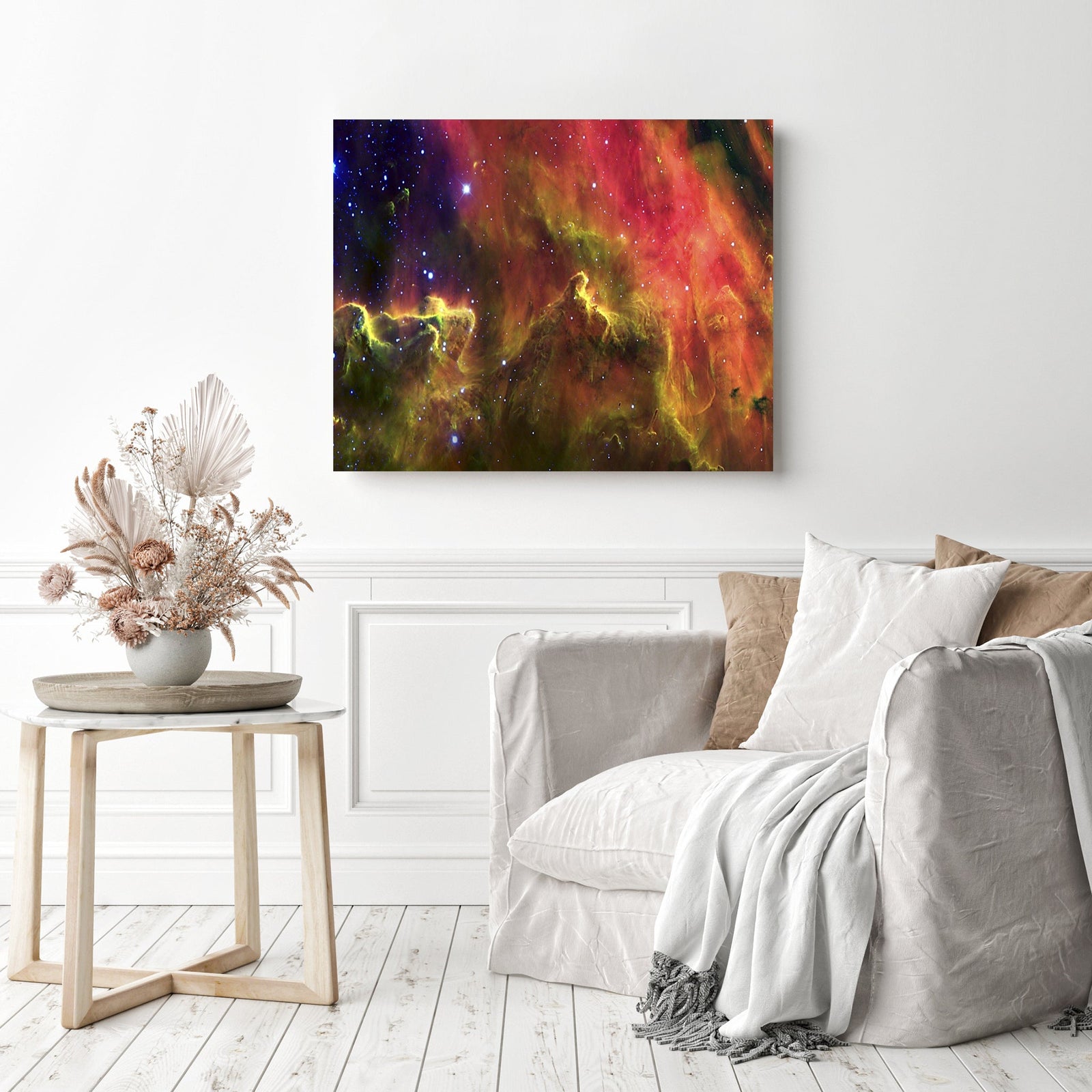 Hubble Space Nebula | Diamond Painting Displayed as Home Decor