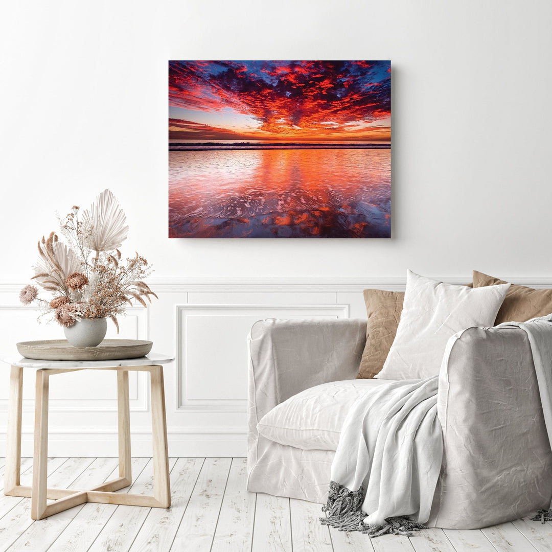 Sunset over the Channel | Diamond Painting