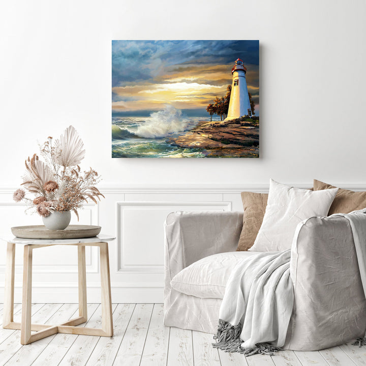 Sunset with Lighthouse | Diamond Painting