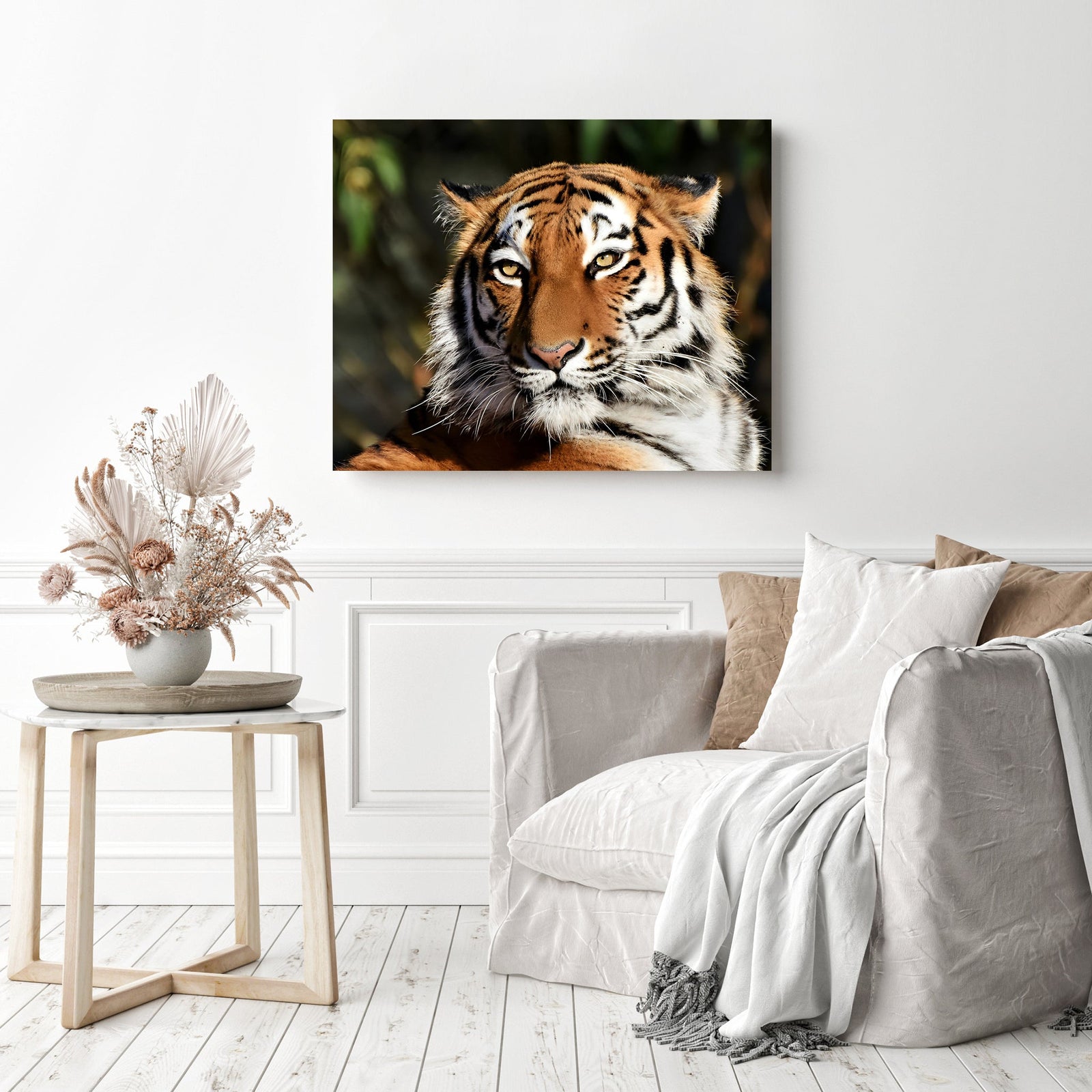 Tiger Spirit | Diamond Painting Displayed as Home Decor