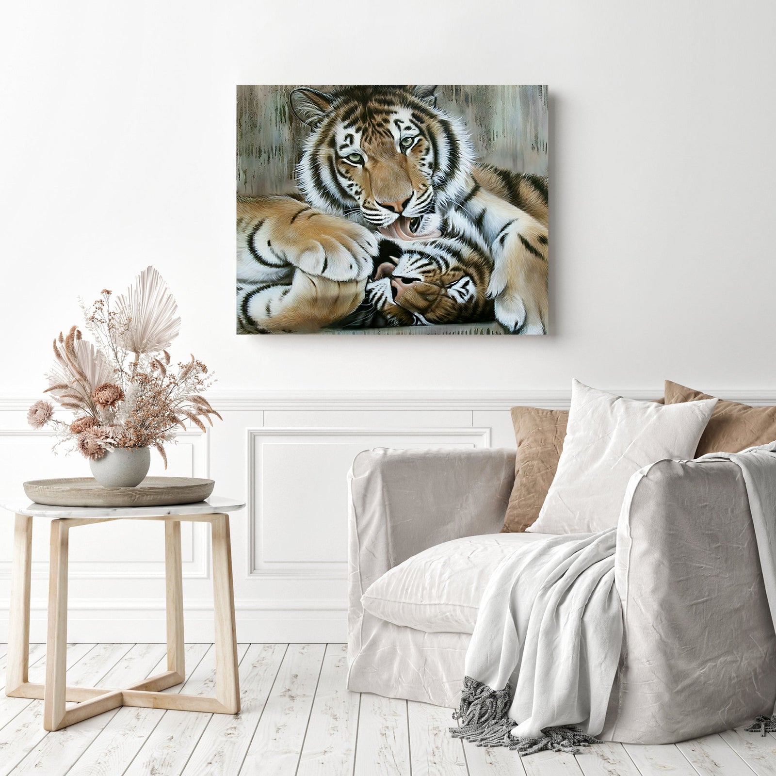 Animal Love | Diamond Painting Displayed as Home Decor