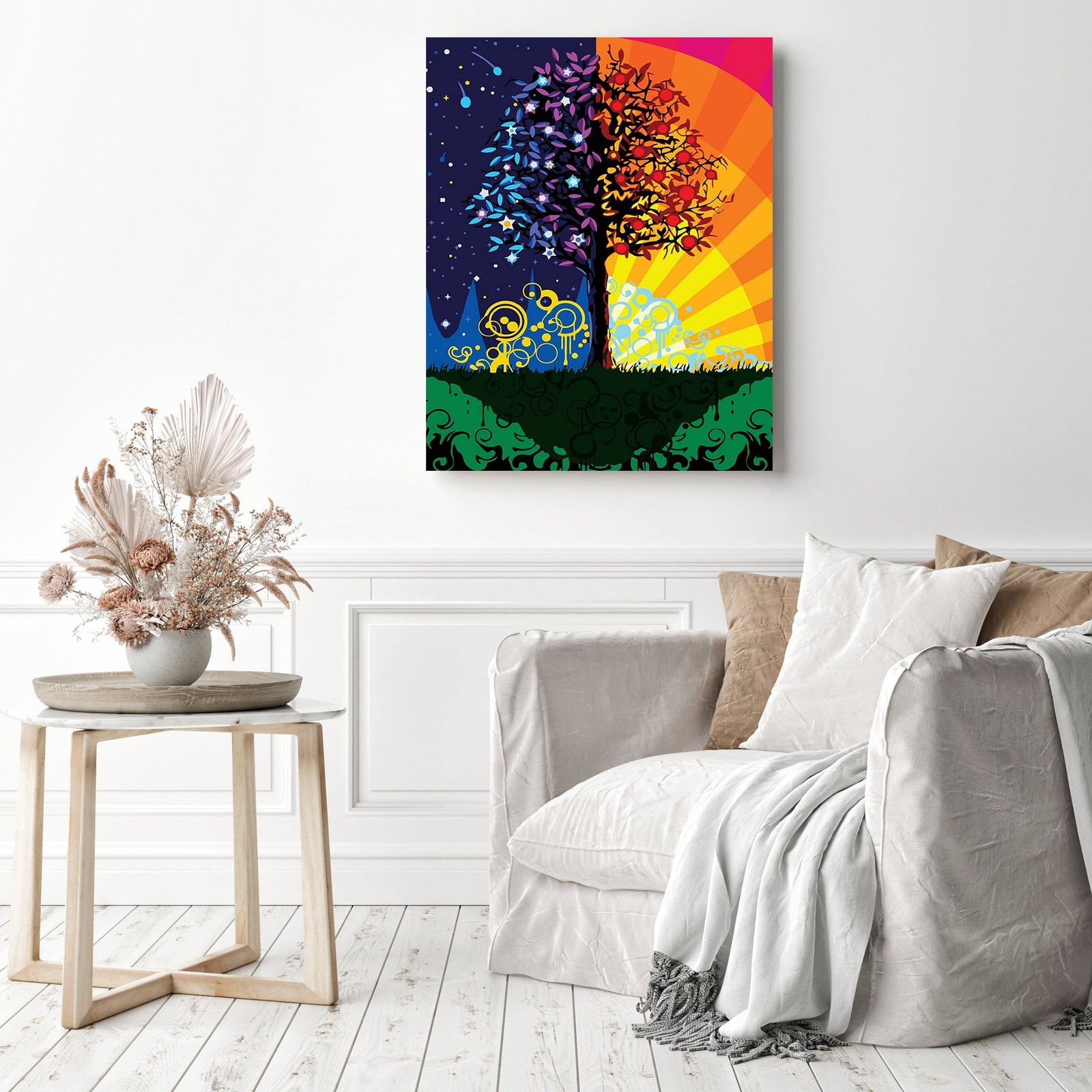 Tree for a Day | Diamond Painting Displayed as Home Decor