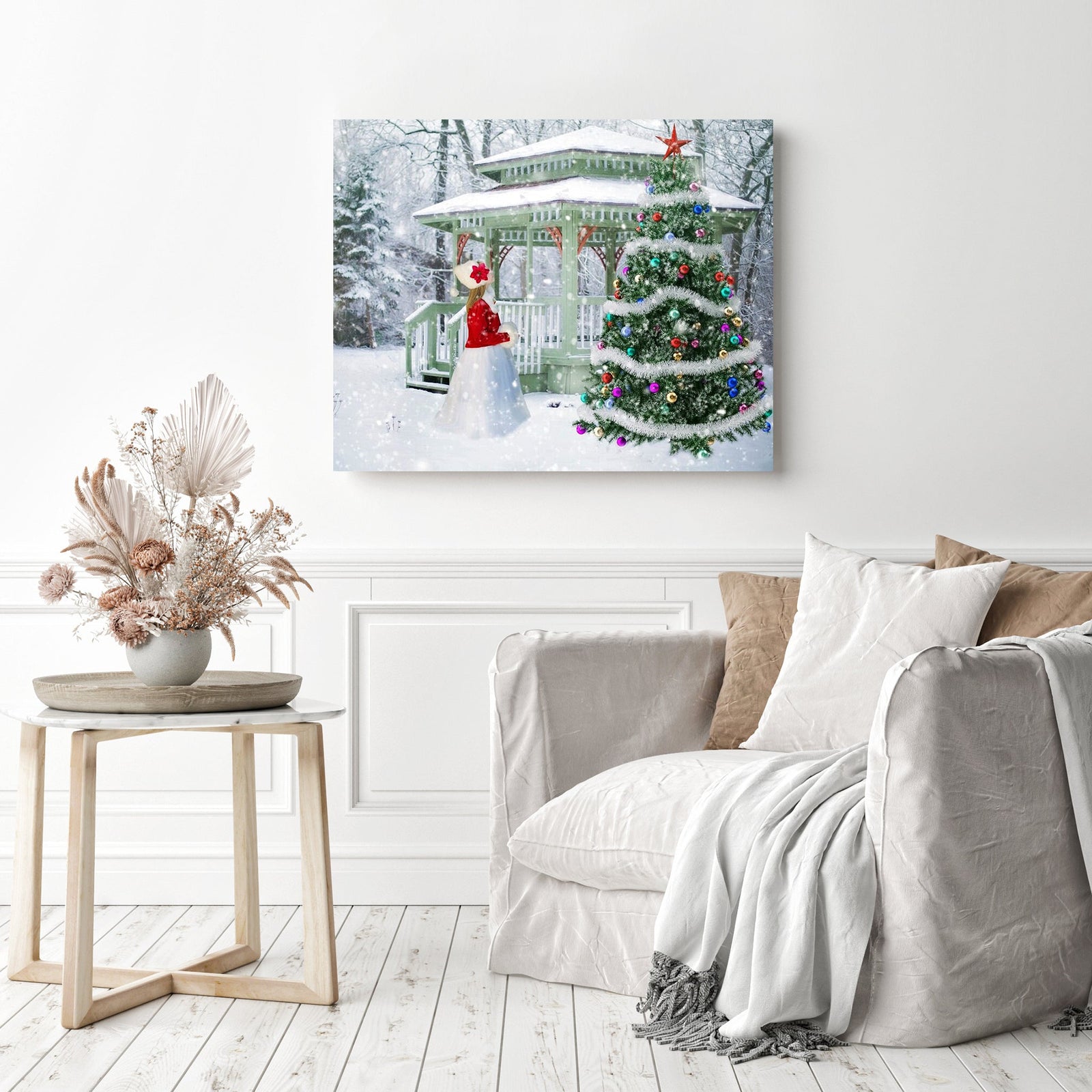 Oh Christmas Tree | Diamond Painting Displayed as Home Decor