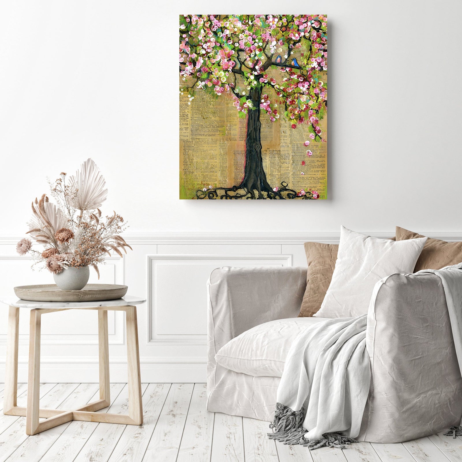 Lexicon Tree of Life | Diamond Painting Displayed as Home Decor