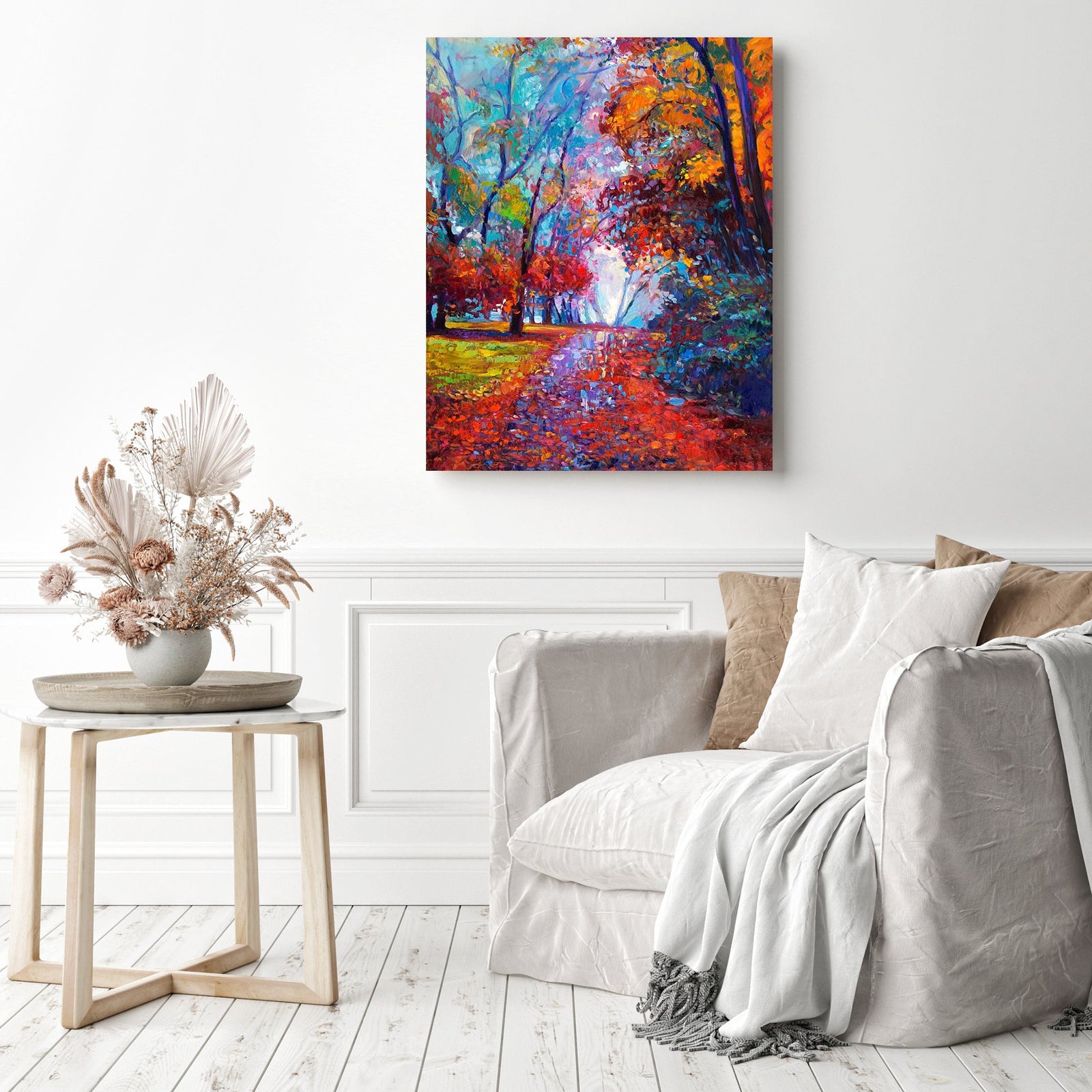 Autumn Memories | Diamond Painting Displayed as Home Decor