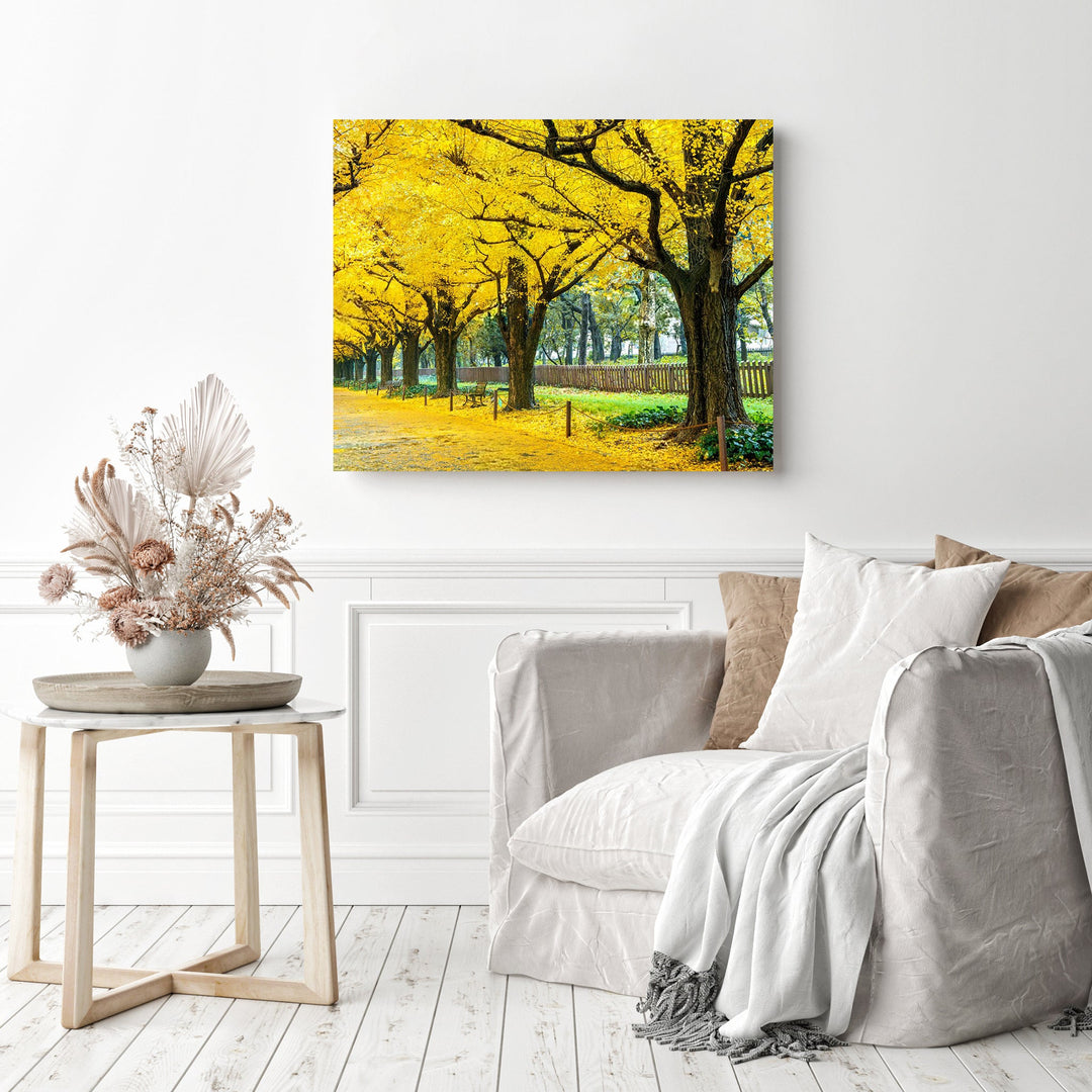 Yellow Ginkgo Trees | Diamond Painting