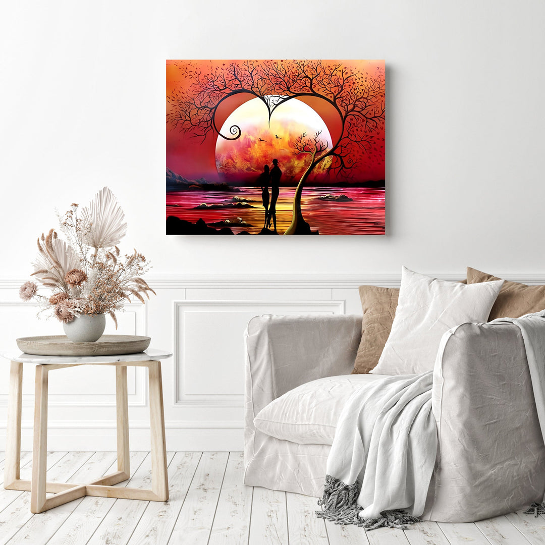 Lovers & Tree | Diamond Painting