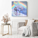 Unicorn Charm | Diamond Painting Displayed as Home Decor