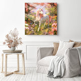 Unicorns Magic | Diamond Painting Displayed as Home Decor