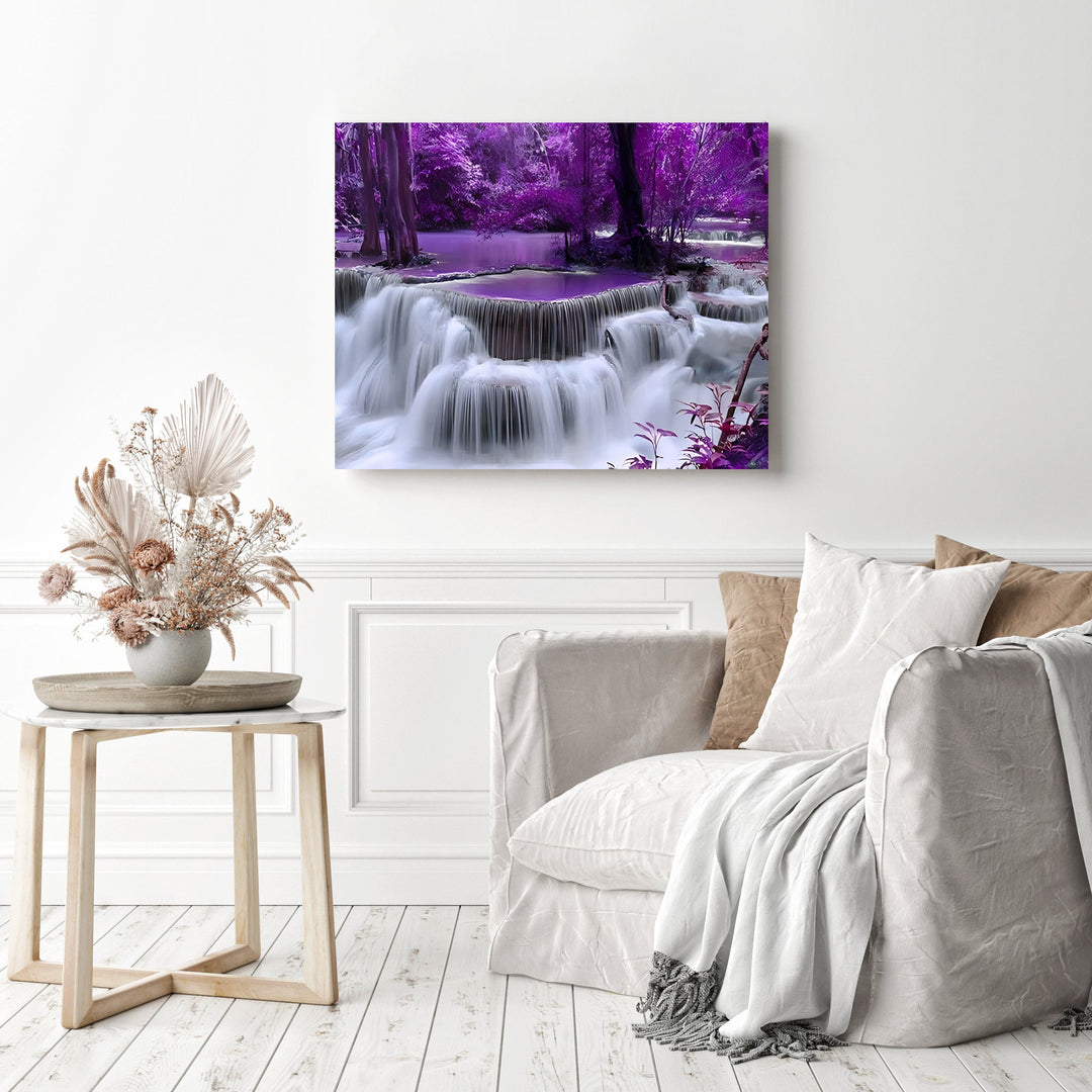 Purple Waterfall | Diamond Painting