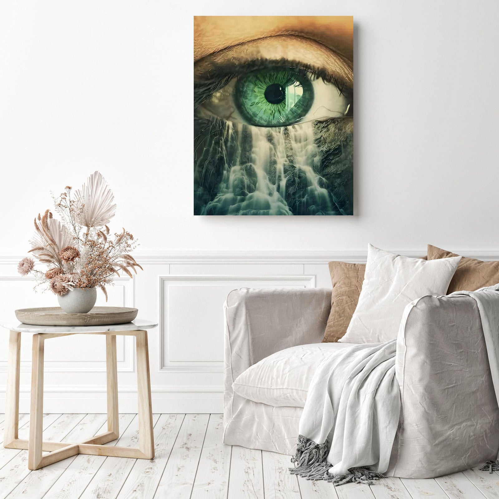 No More Tears Left to Cry | Diamond Painting Displayed as Home Decor