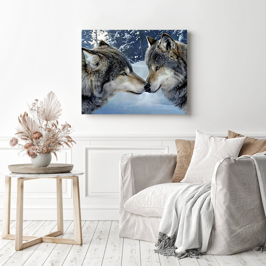 Two Gray Wolves | Diamond Painting