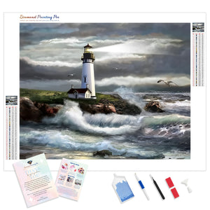 Lighthouse Beam of Hope | Diamond Painting