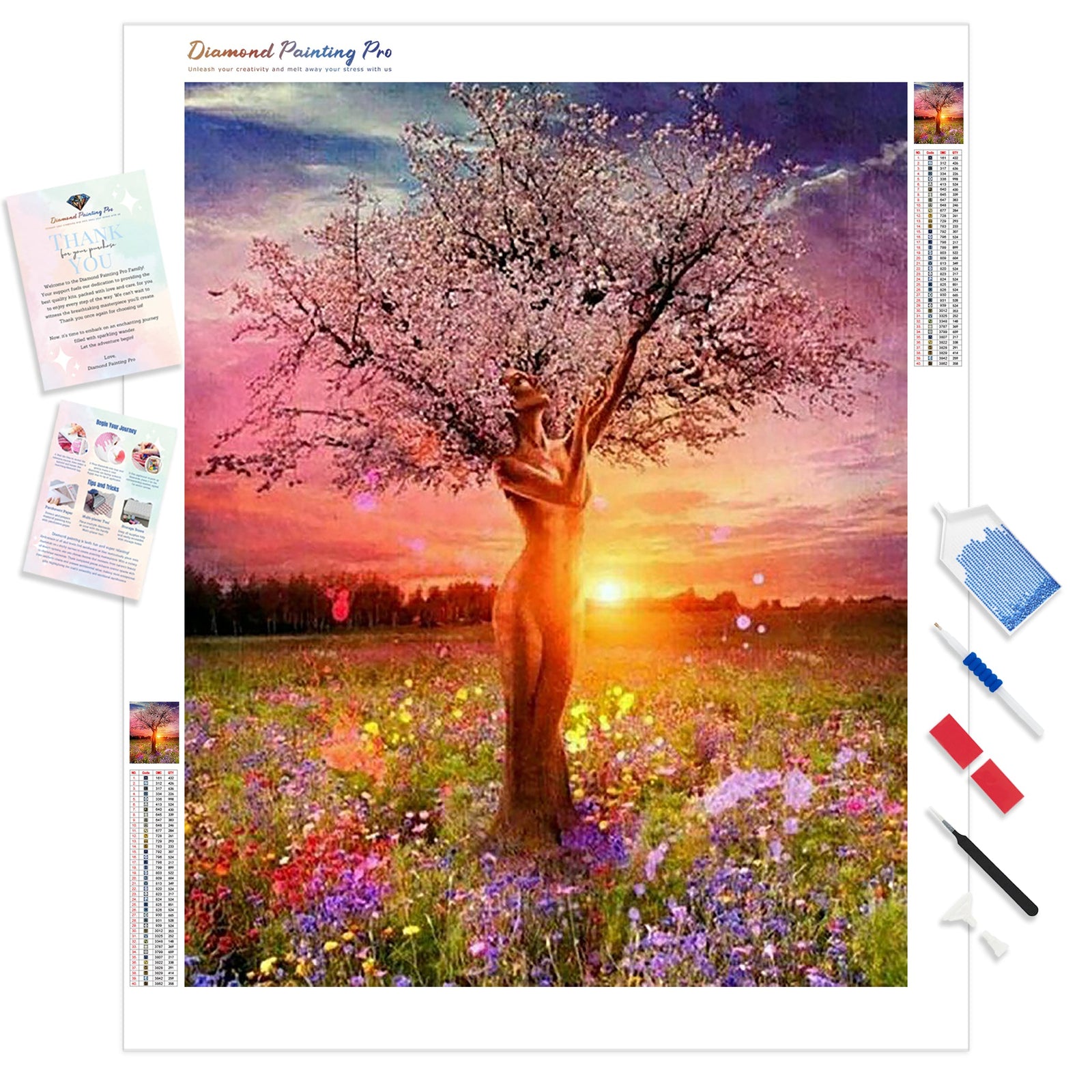 Mother Nature Tree of Life | Diamond Painting Kit - Full Drill - Square or Round Diamonds with AB Drills Option