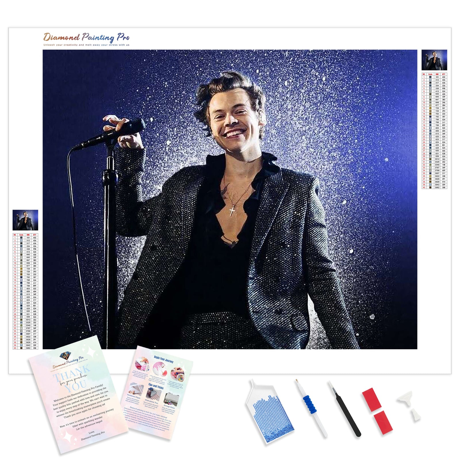 The Star Harry Styles | Diamond Painting Kit - Full Drill - Square or Round Diamonds with AB Drills Option