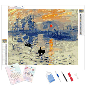 Impression Sunrise - Claude Monet | Diamond Painting