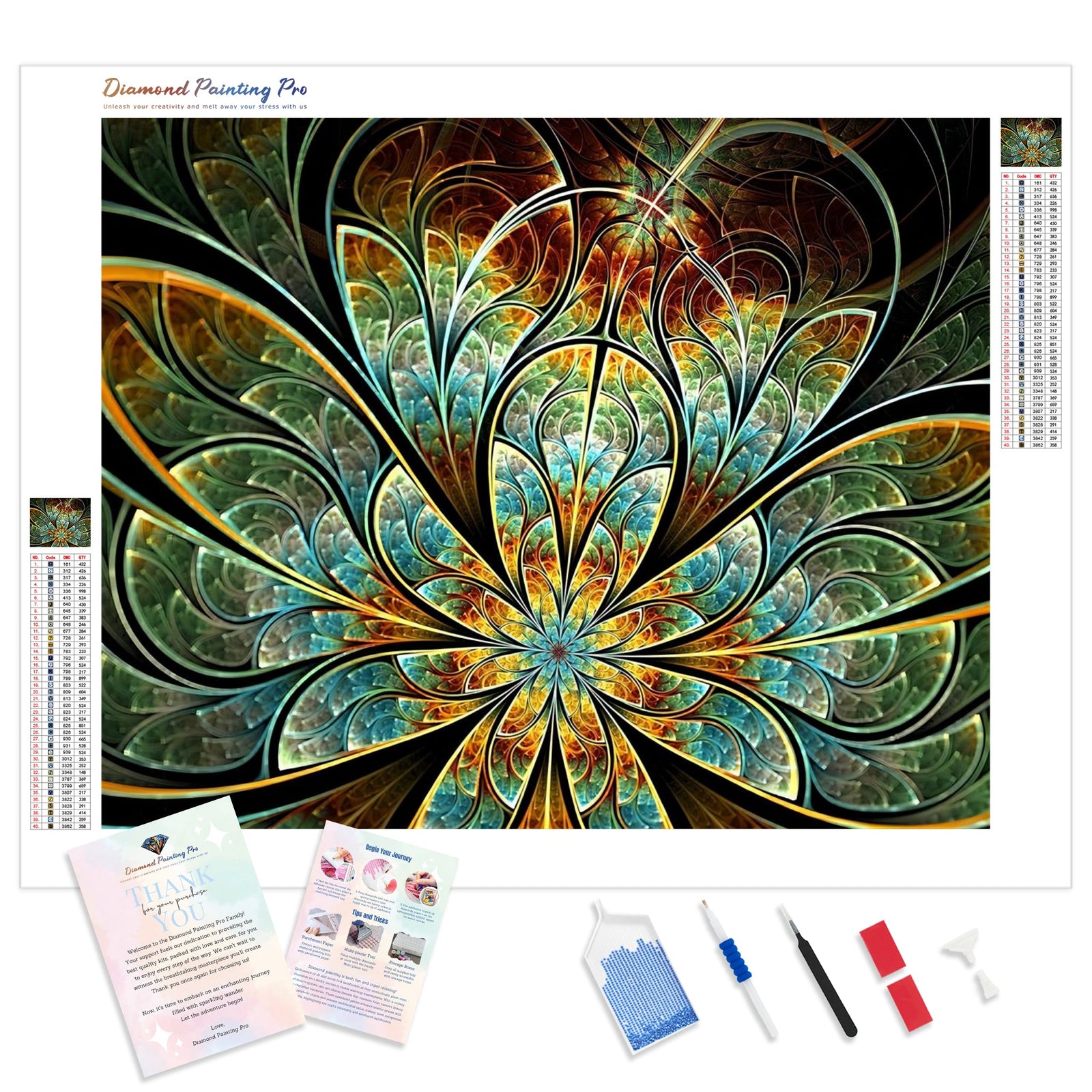 Abstract Dreamscape | Diamond Painting Kit - Full Drill - Square or Round Diamonds with AB Drills Option