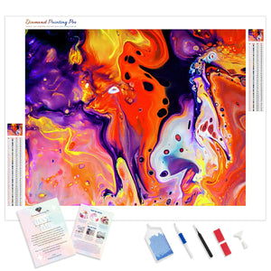 Abstract Palette Mix | Diamond Painting