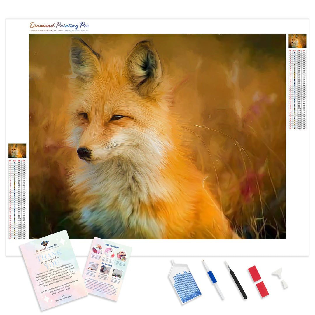 Pensive Fox | Diamond Painting