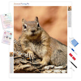 Lounging Squirrel | Diamond Painting Kit - Full Drill - Square or Round Diamonds with AB Drills Option