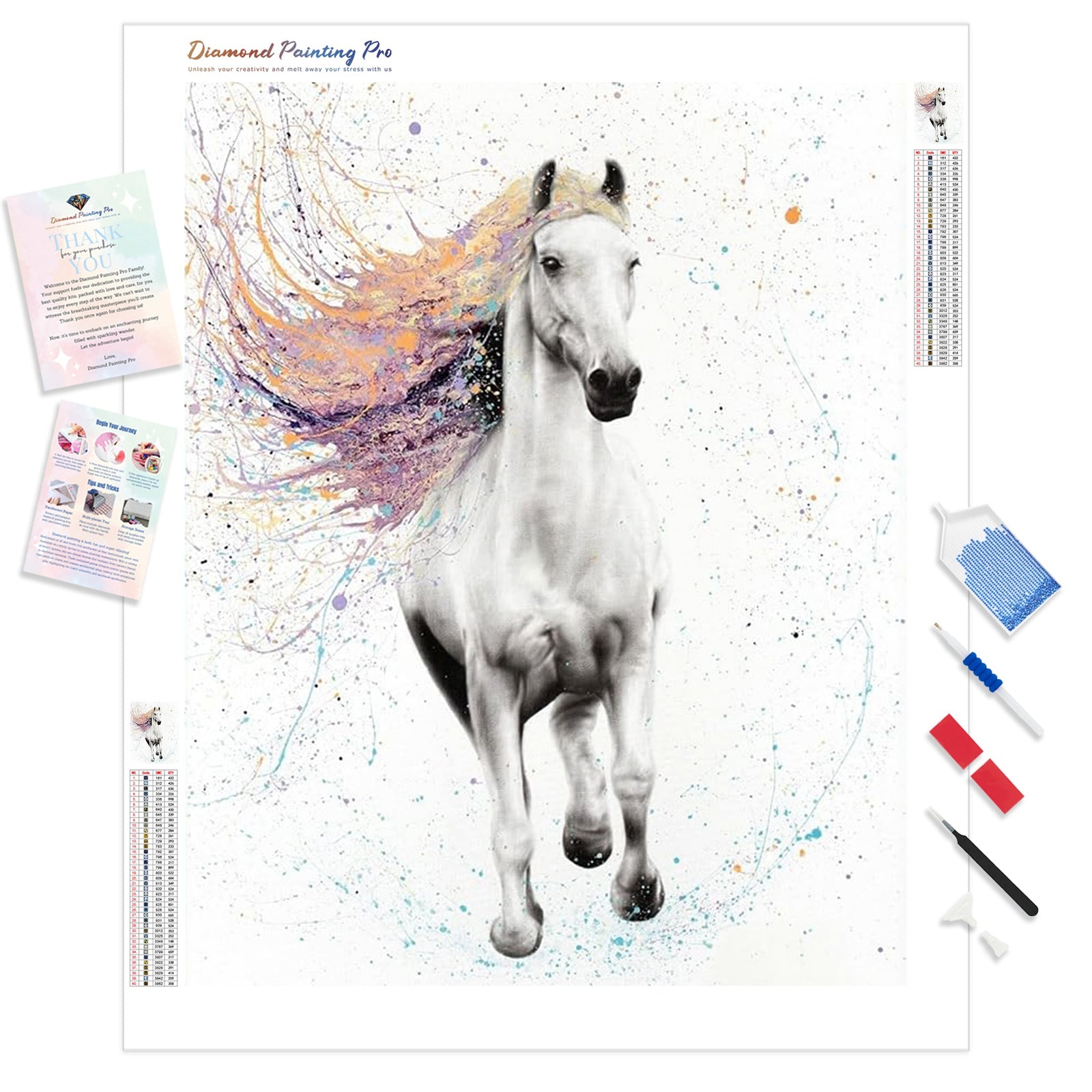 Horse of Rhythm | Diamond Painting Kit - Full Drill - Square or Round Diamonds with AB Drills Option