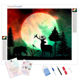 Space Forest | Diamond Painting Kit - Full Drill - Square or Round Diamonds with AB Drills Option