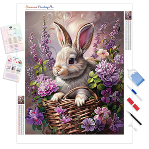 Bunny's Lilac Hideaway | Diamond Painting