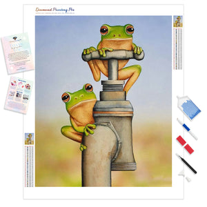 Frogs On Tap | Diamond Painting