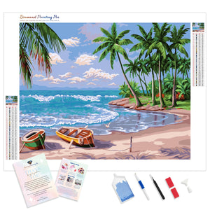 Ship Hawaii Beach | Diamond Painting