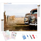 Abandoned Cars | Diamond Painting Kit - Full Drill - Square or Round Diamonds with AB Drills Option