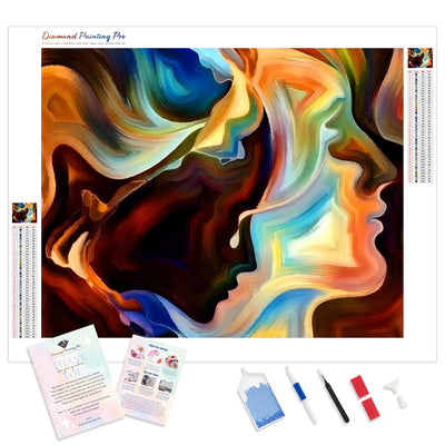 Psychedelic Visages | Diamond Painting Kit - Full Drill - Square or Round Diamonds with AB Drills Option