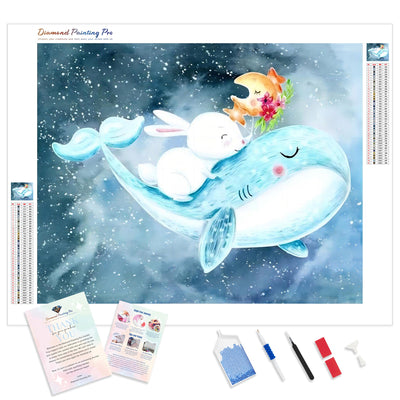 Baby Beluga | Diamond Painting Kit - Full Drill - Square or Round Diamonds with AB Drills Option