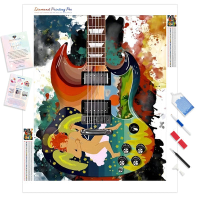 Eric Clapton's Solid Guitar | Diamond Painting Kit - Full Drill - Square or Round Diamonds with AB Drills Option