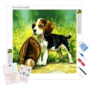 Dogs and Baseball | Diamond Painting