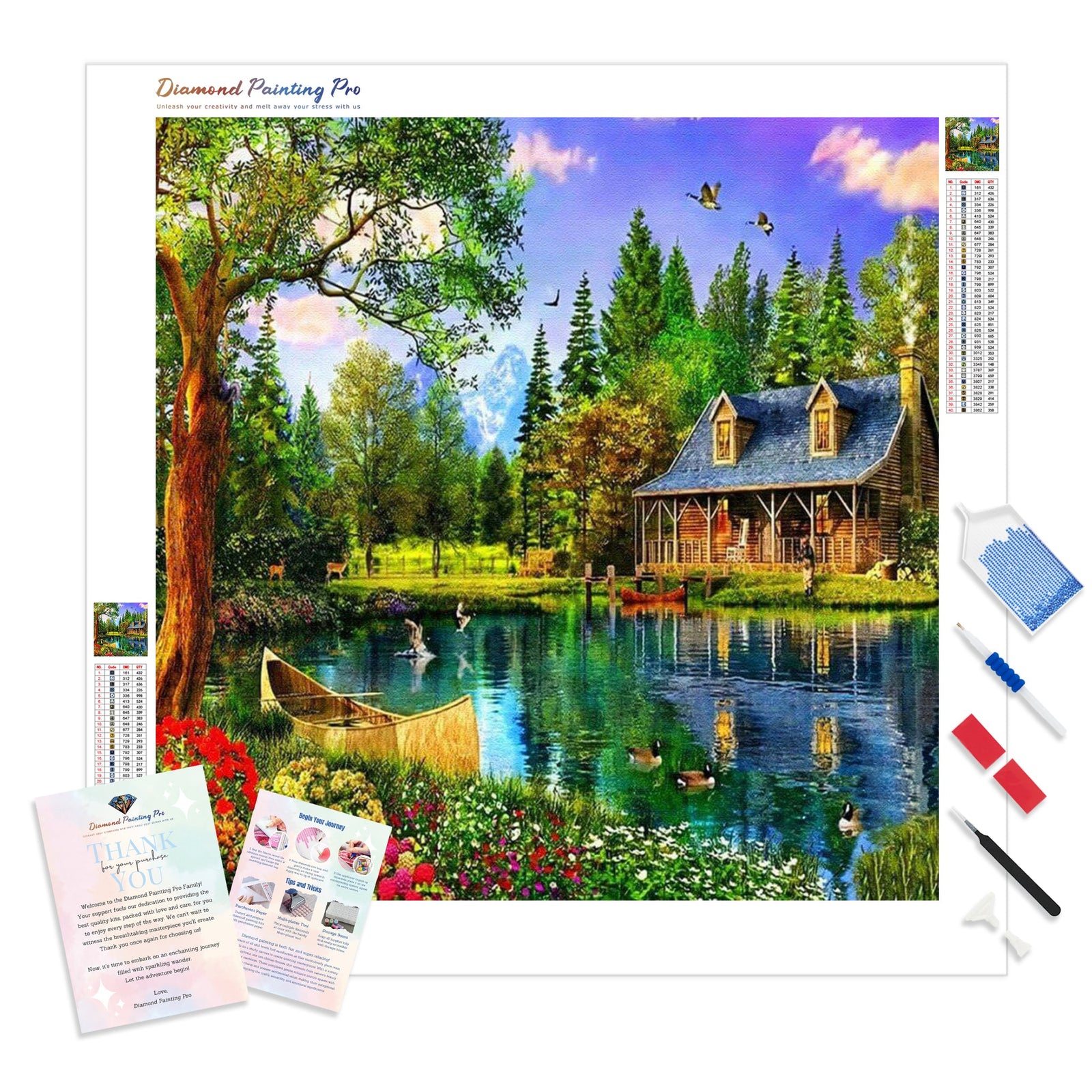 Dream Cottage | Diamond Painting Kit - Full Drill - Square or Round Diamonds with AB Drills Option