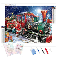 Christmas Santa Claus Train | Diamond Painting