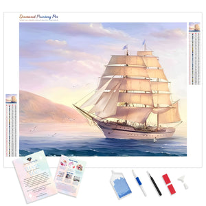 Boat at Sail | Diamond Painting