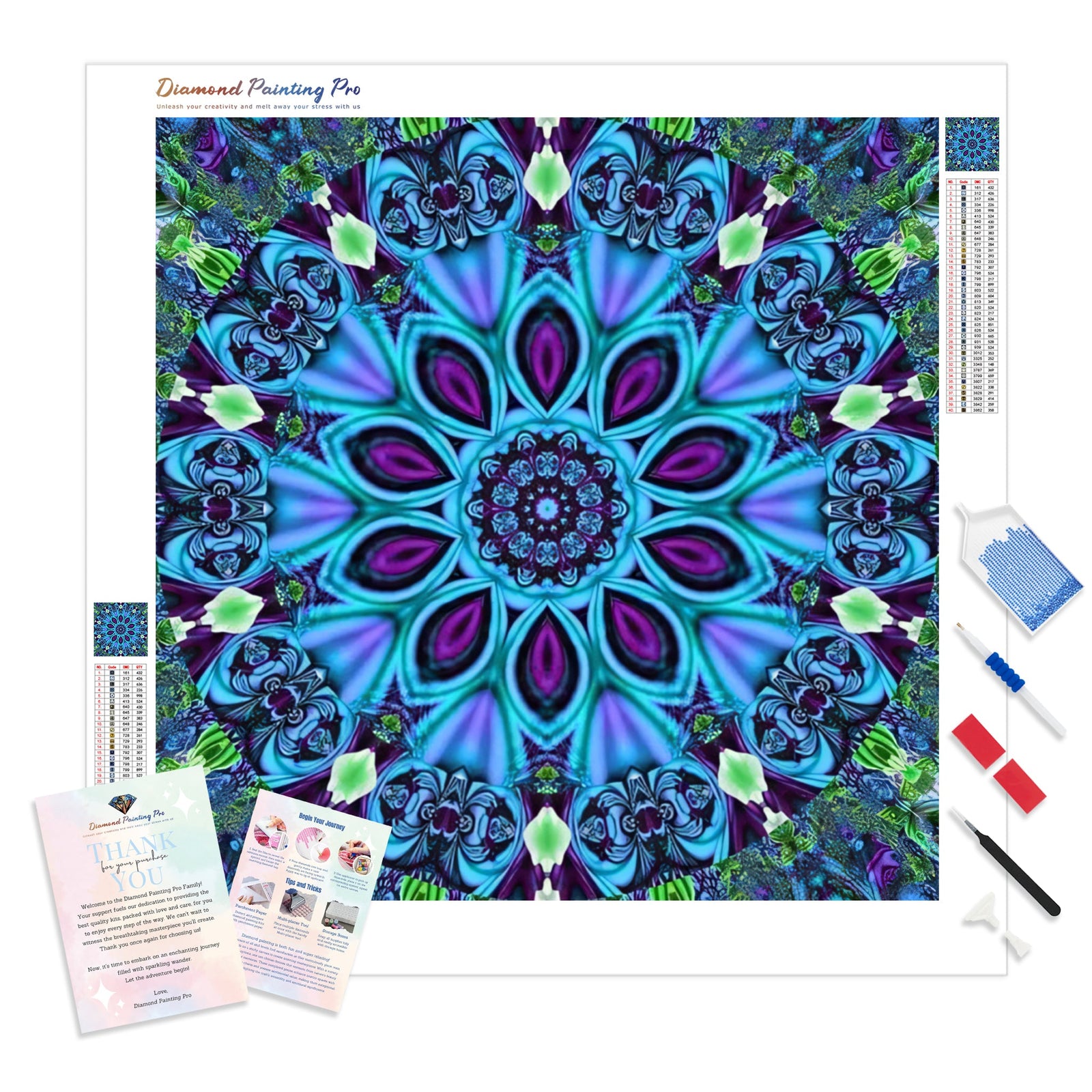 Special Abstract Mandala | Diamond Painting Kit - Full Drill - Square or Round Diamonds with AB Drills Option