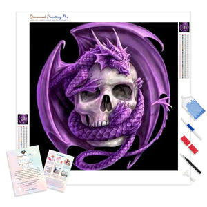 Purple Dragon Skull | Diamond Painting