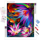 Floral Mandala Pattern | Diamond Painting Kit - Full Drill - Square or Round Diamonds with AB Drills Option