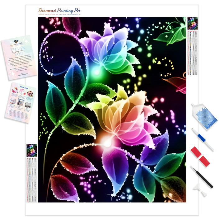 Modern Art Color Abstract Flowers | Diamond Painting