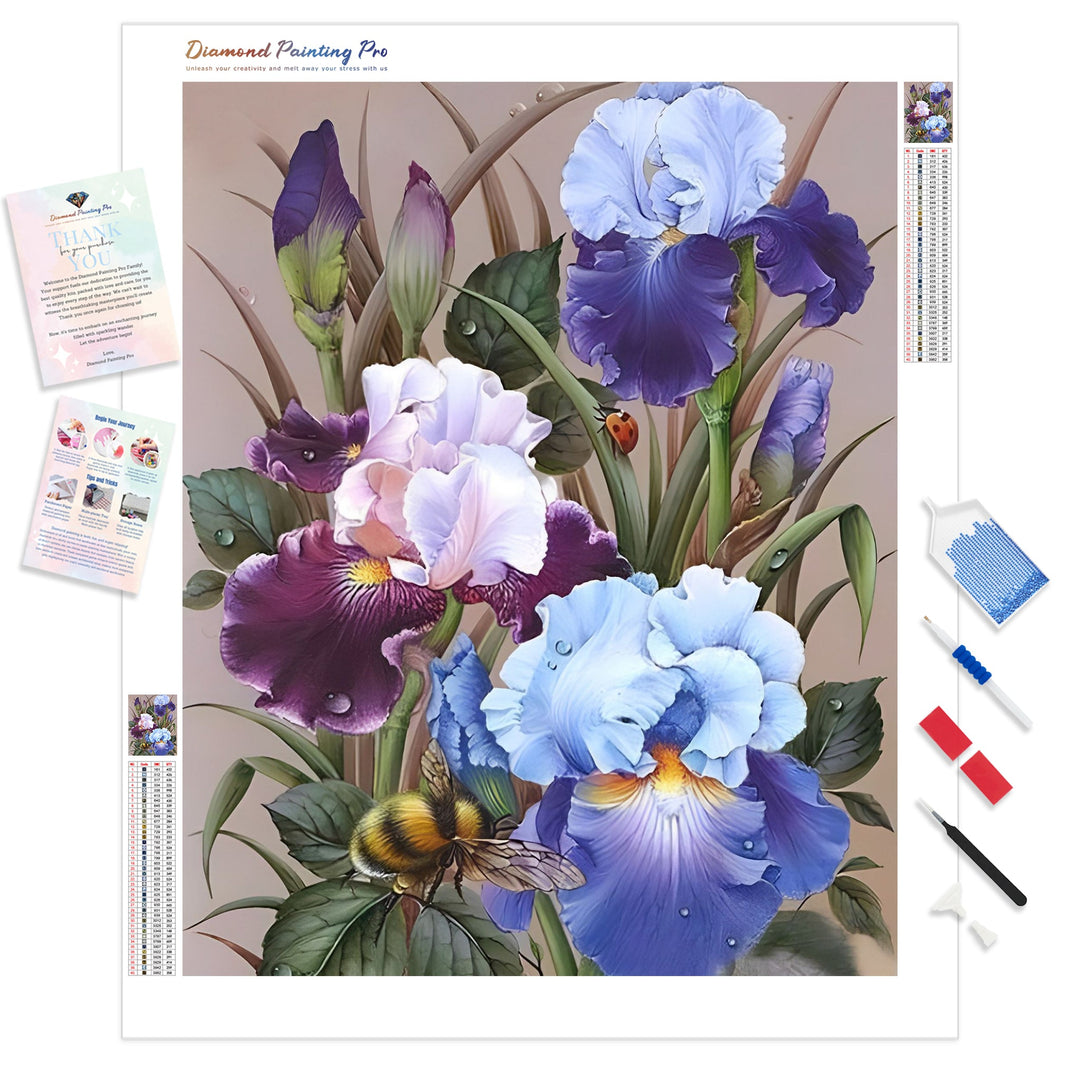 Purple Flowers | Diamond Painting
