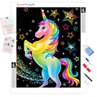 Cartoon Colorful Unicorn | Diamond Painting