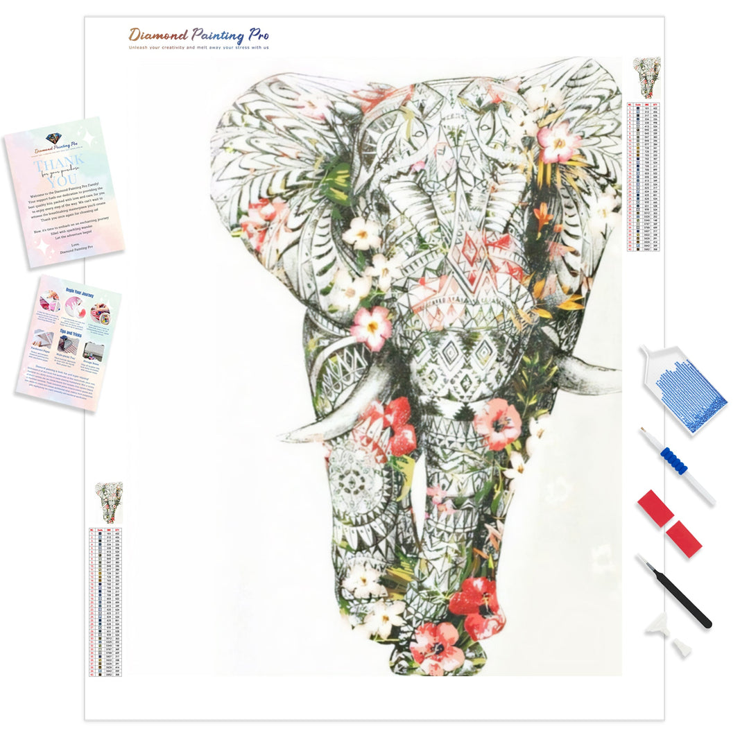 Bedazzled Special Colorful Elephant | Diamond Painting