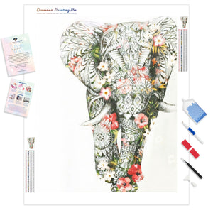 Bedazzled Special Colorful Elephant | Diamond Painting