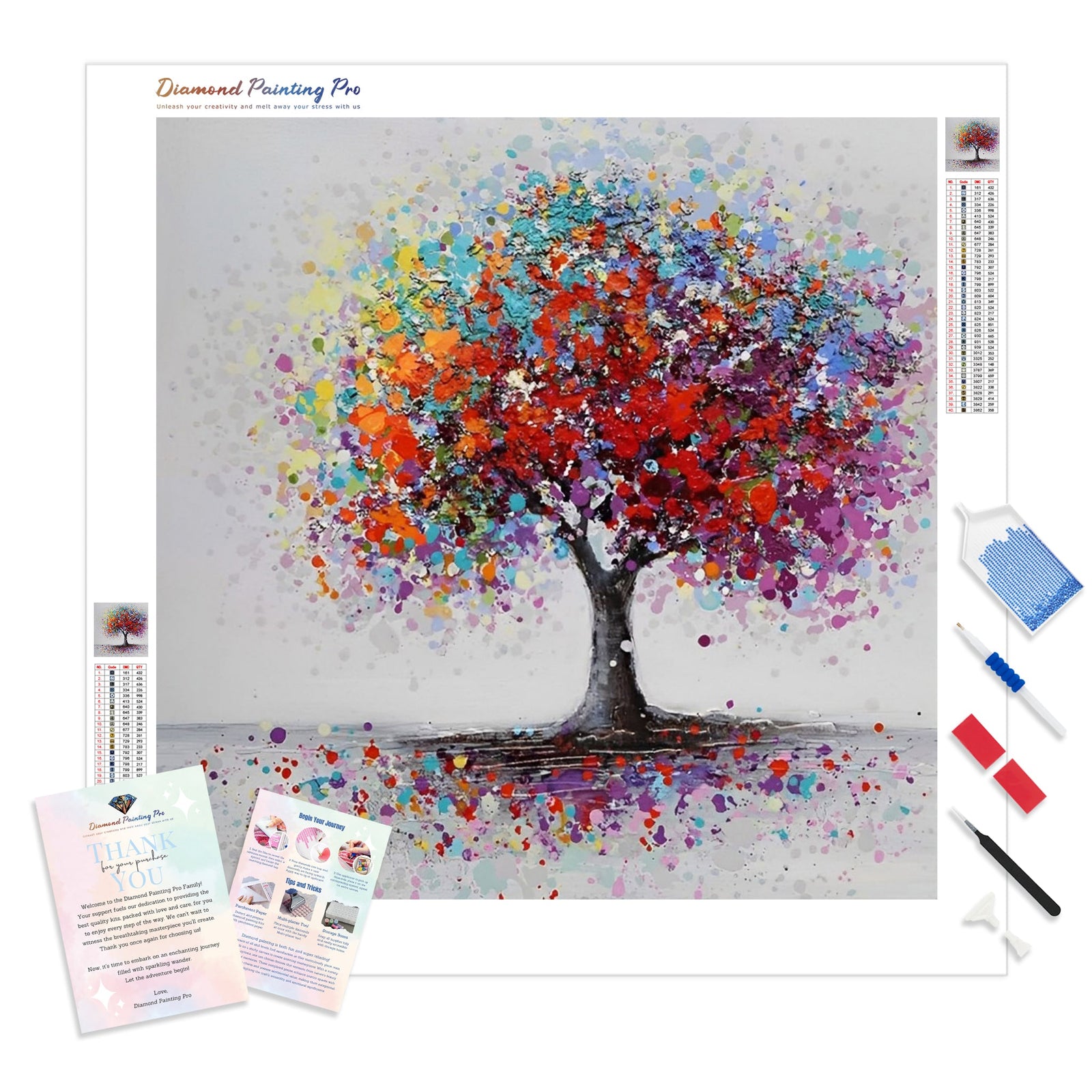 Cartoon Dream Tree | Diamond Painting Kit - Full Drill - Square or Round Diamonds with AB Drills Option